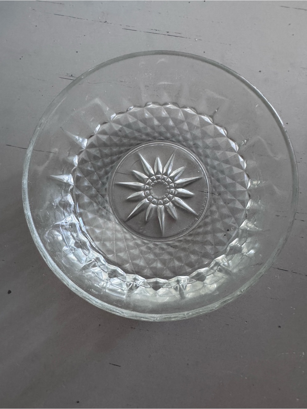 Clear Glass Decorative Bowl by